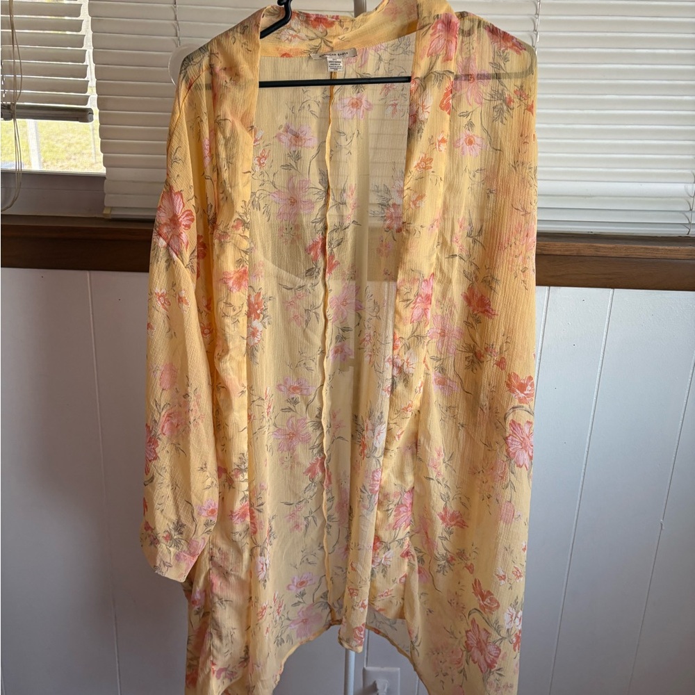 Floral Sheer Kimono American Eagle
